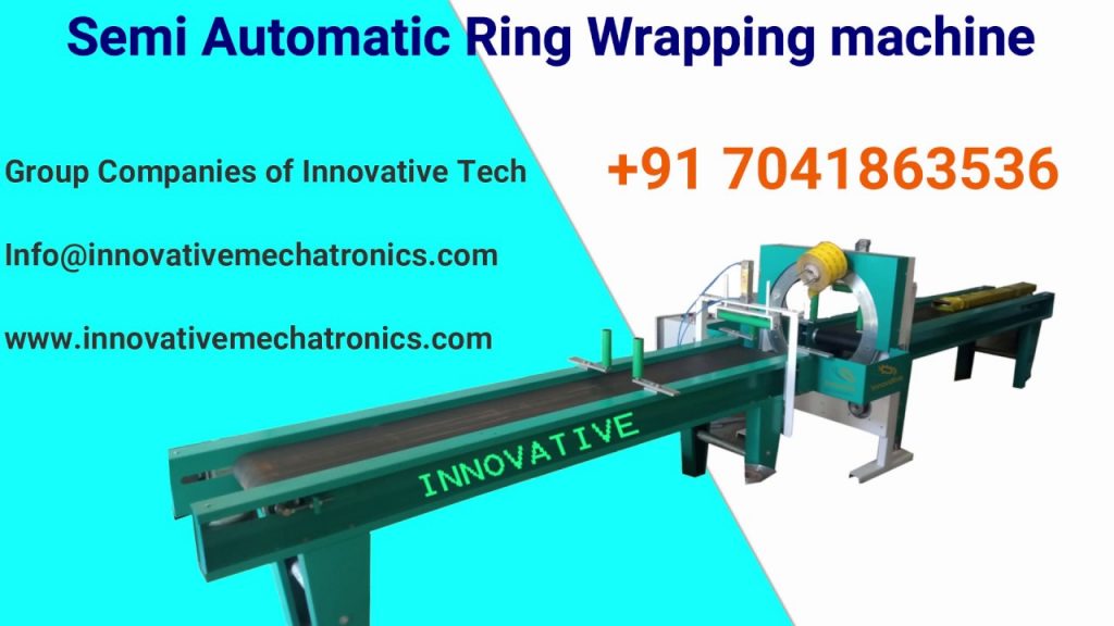 “Efficient Wrapping Solutions: Semi-Automatic and Manual Orbital Wrapping Machines with Conveyor”