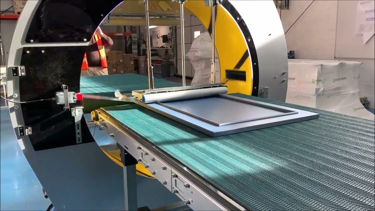 Efficient And Effective Orbital Cabinet Door Stretch Wrapping Machine