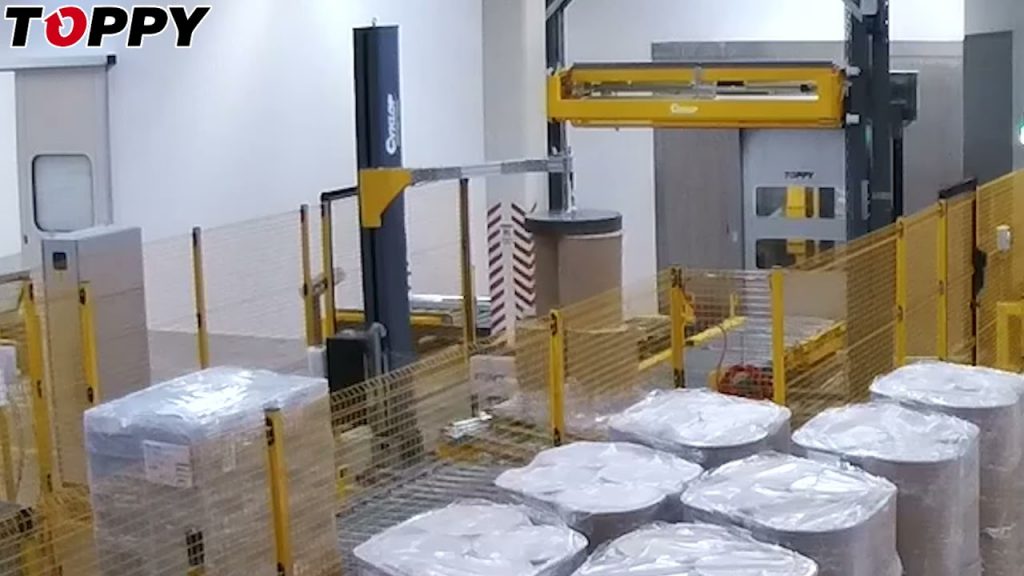 “Revolutionize Your Packaging Process with the Toppy Automatic Pallet Changer Stretch Wrapping Machine”