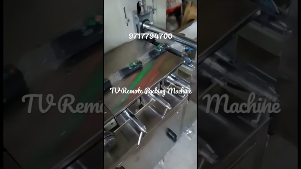 “Efficient Horizontal Flow Wrapping Machine for TV Remote Control Packaging”