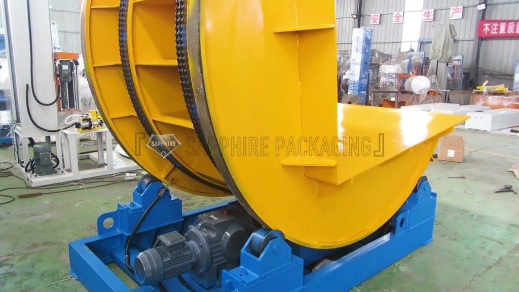 “Customized Yellow Flip Machine: A Versatile Tilter and Upender #shorts #flip #tilter #machine #upender”