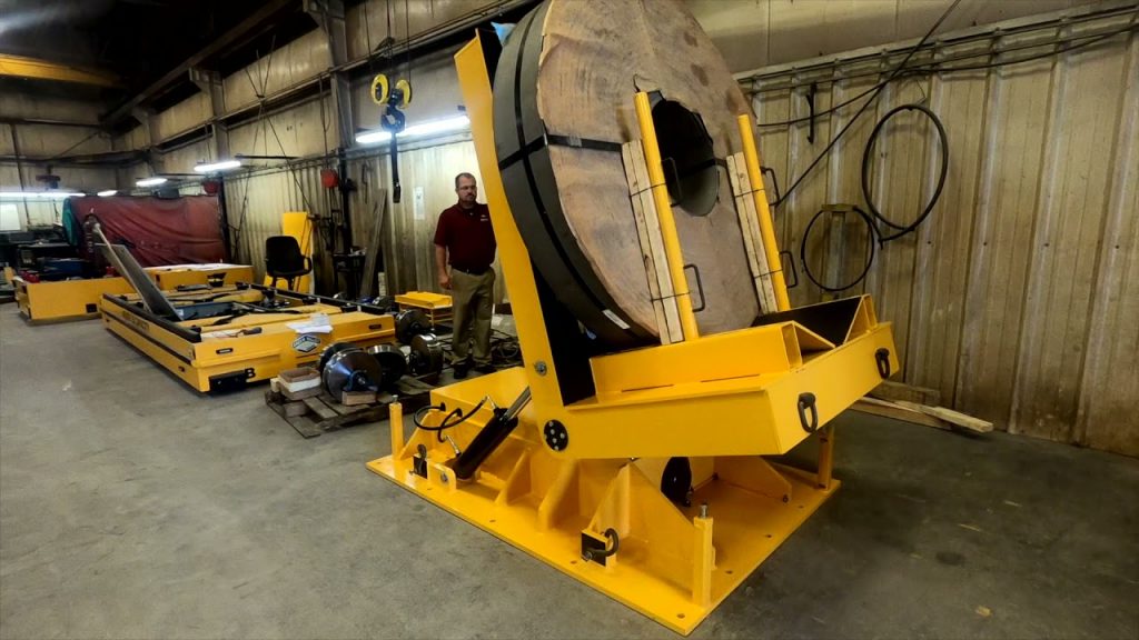 “Efficient and Reliable 7,500 LB Capacity Coil Upender for Enhanced Material Handling”