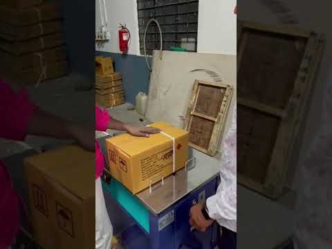 Enhance Efficiency with the KH 90 Semi-Automatic Strapping Machine for Streamlined Packaging