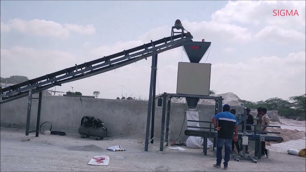 “Innovative Filling and Packaging System for Silica Sand: 20-50 Kg Capacity | Sigma Automation”