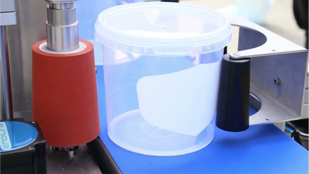 “Innovative Lid-Closing Module for Cone Bucket Labeling Machine”