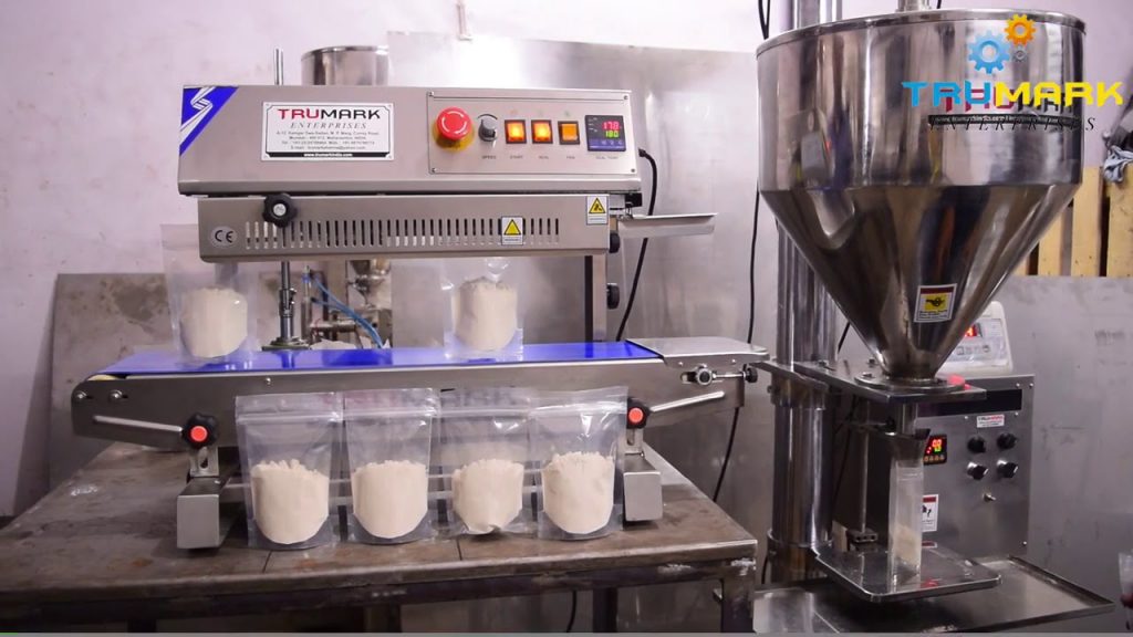 “Innovative Spice Packaging Machine: Advanced Powder Filling & Pouch Sealing Solution”