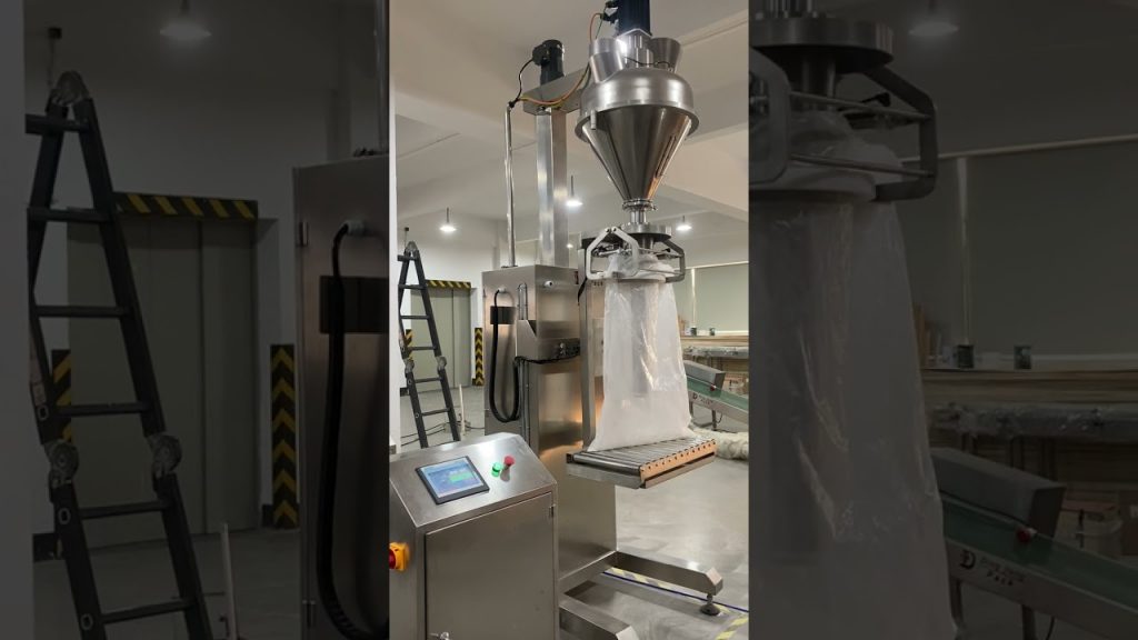 “Revolutionary Dusty Powder Packing Machine: Efficiently Fill 25kg Bulk Bags with DJ-1C3 Technology”