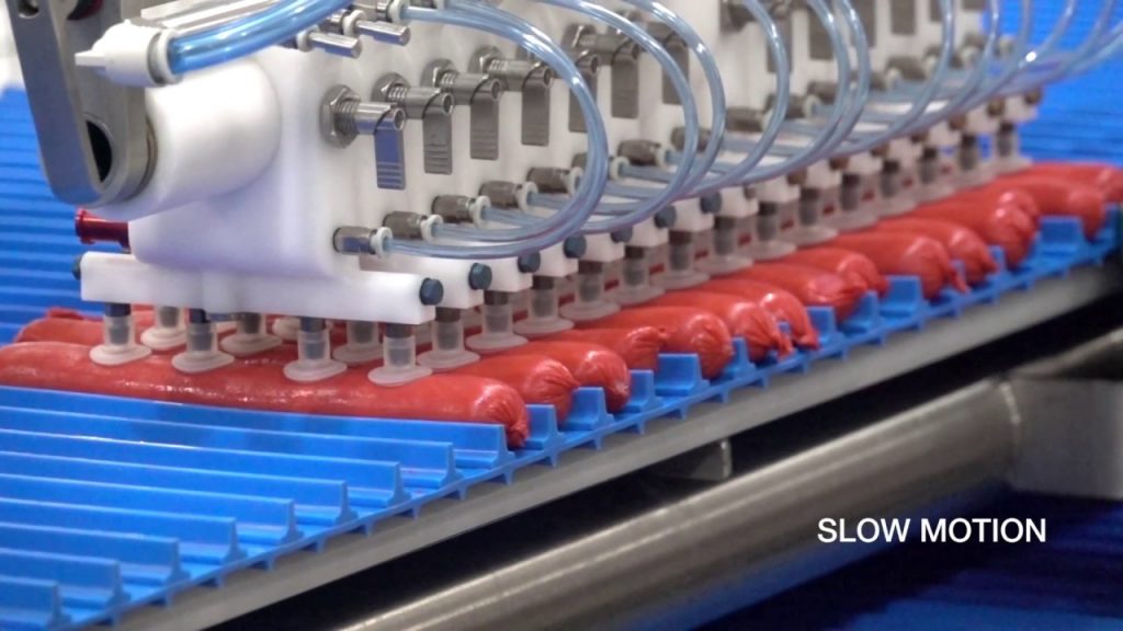 “Revolutionizing Sausage Packaging: Cutting-Edge Industrial Food Packing Machine Redefines Efficiency”