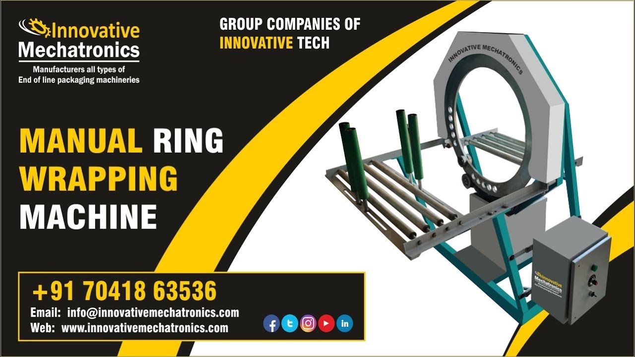 "Efficient Manual Orbital Stretch Wrapping Machine for Aluminum Profile ...