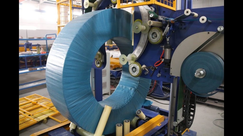 Efficient Automatic Steel Coil Packing Machine with Trolley – GD300