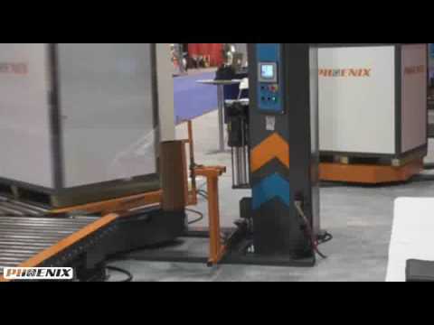 “Efficient Stretch Wrapping Made Easy with Compact Conveyorized Automatic Wrapper”