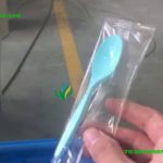 “Efficient and Precise Plastic Spoon Wrapping Machine with Counting System – Horizontal Packaging Solution”