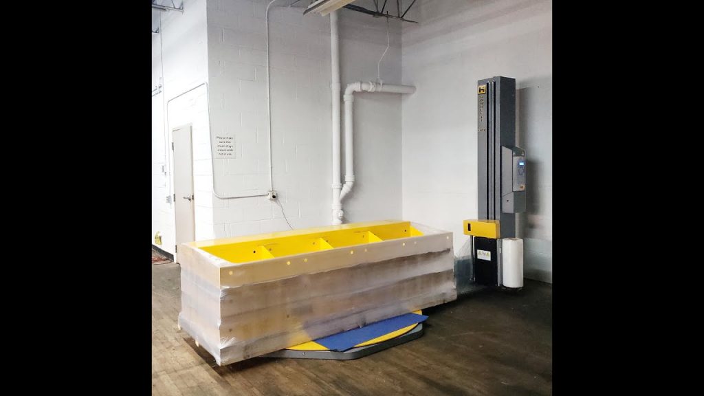 “Efficiently Wrap Large Items with the Extended Frame Stretch Wrapper”