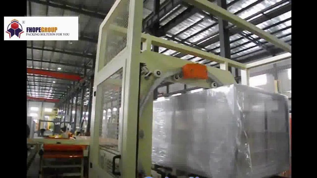 “Efficiently Wrap Sheet Metal Building Materials with Horizontal Orbital Ring Stretch Wrapper”