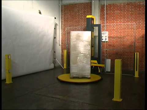 “Efficient Automatic Stretch Wrapping Machine for Enhanced Pallet Protection”