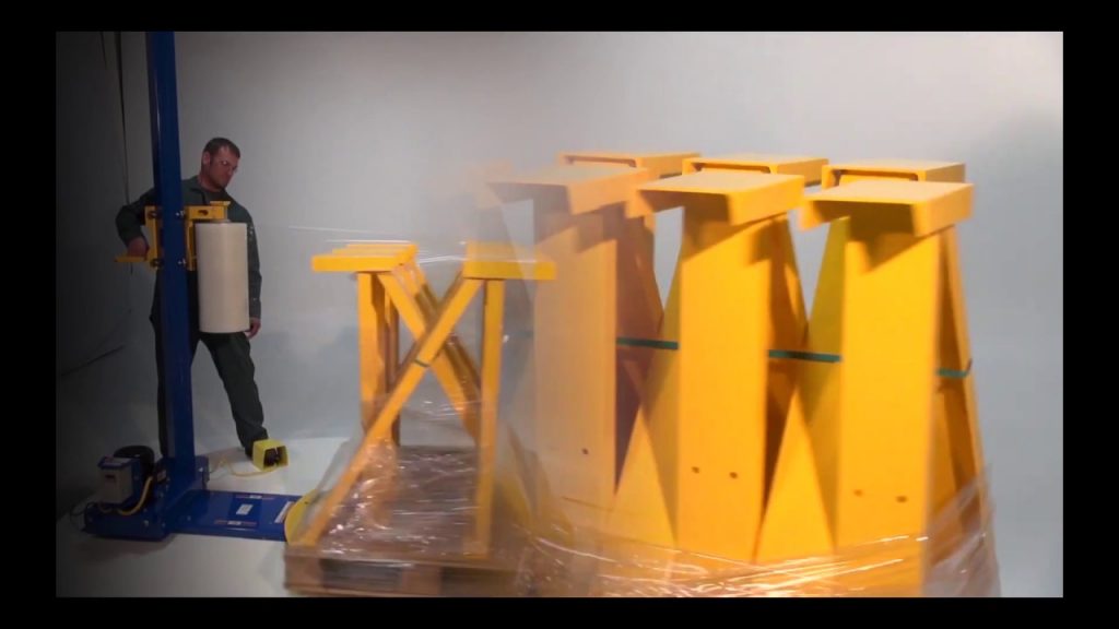 “Efficient Semi-Automatic Stretch Wrap Machine for Hassle-Free Packaging”