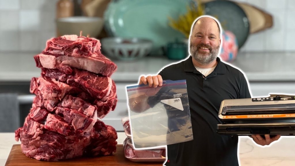 “Master the Art of Vacuum Sealing and Freezing Excess Steak”