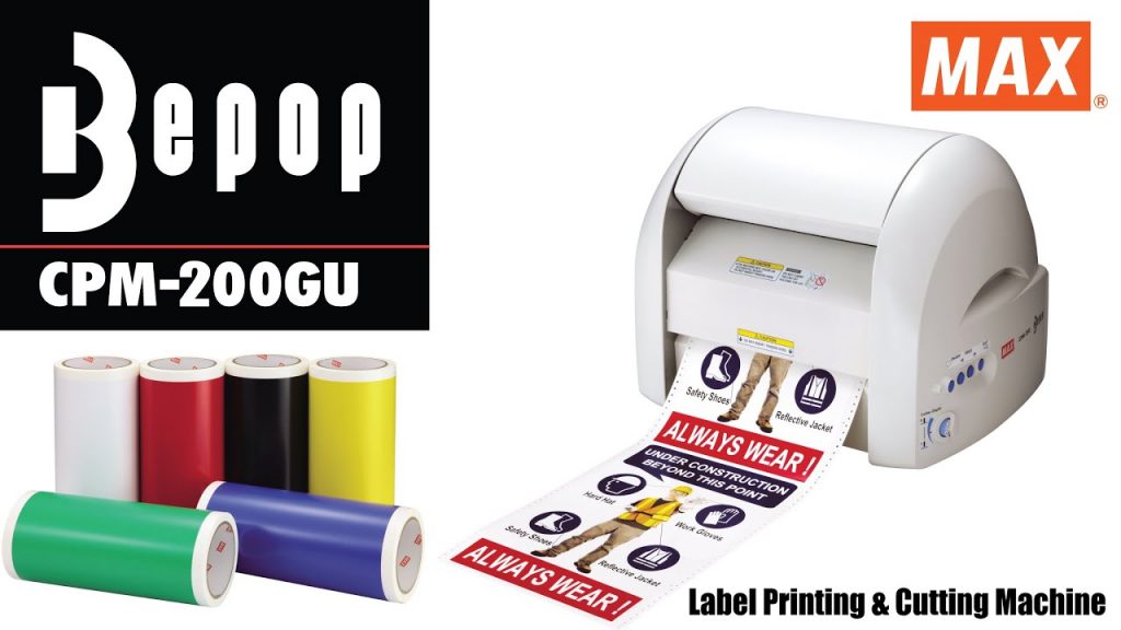 “Innovative Label Printer: Efficiently Print and Cut Labels with the MAX Bepop CPM-200GU”